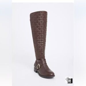 Torrid Dark Brown Quilted Over the Knee Boots